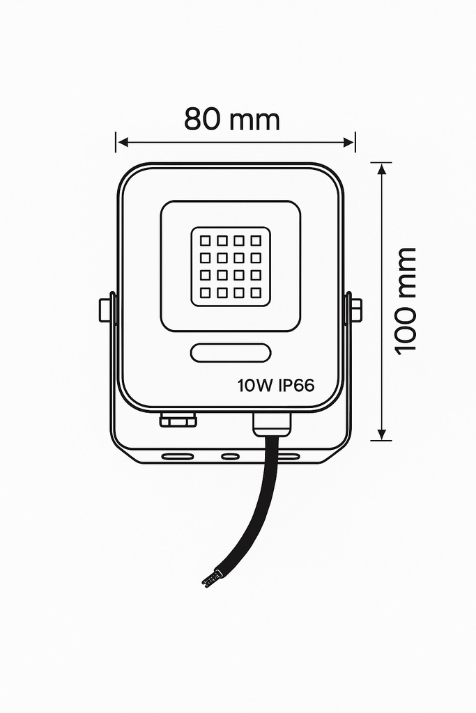PROYECTOR LED SMD BASE 360° 30W NEGRO IP65 4000K PLUS (OLD REF. E.147-69326)