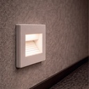 APLIQUE DE PARED EMPOTRADO 1W 86x86x40mm 3000K IP20 BLANCO ARTE ILLUMINA