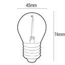 BOMBILLA G45 E27 ESFERICA FILAMENTO 1W 4000K 220-240V