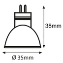 BOMBILLA LED SMD MR11 3W 6500K 36° 12V AC/DC