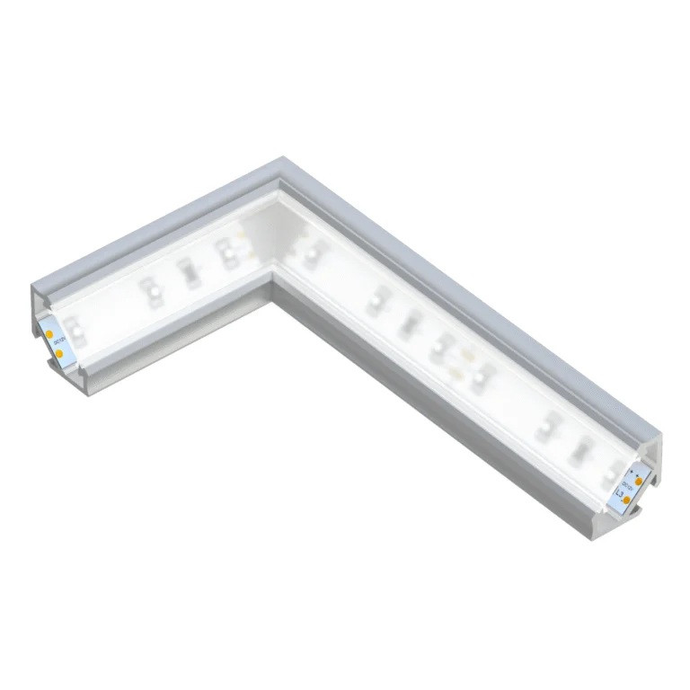 PERFIL LED DE ALUMINIO DE SUPERFICIE ESQUINA "C", PIEZA 2,02m