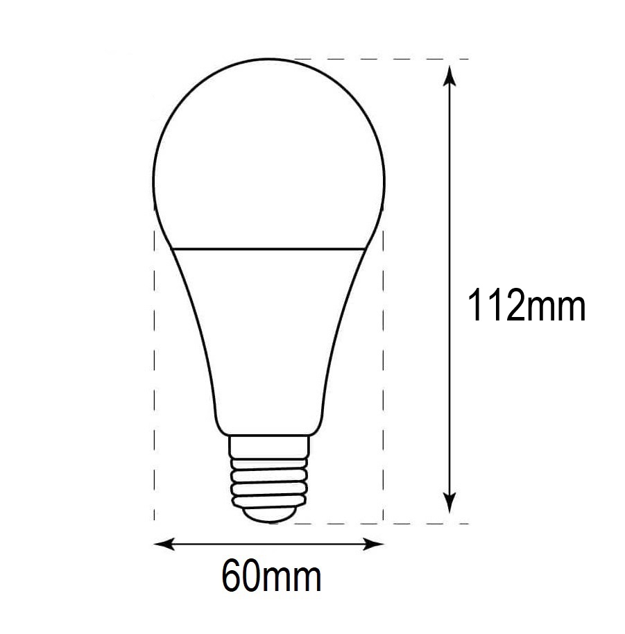 BOMBILLA ESTANDAR A60 11.1W 1055lm E27 220-240V PLUS
