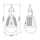 BOMBILLA LED SMD 7W A70 E27 CON PANELES SOLARES INTEGRADOS