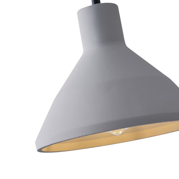LÁMPARA DE TECHO COLGANTE HORMIGÓN 1xE27 240x240x200mm GRIS ARTE ILLUMINA YESO