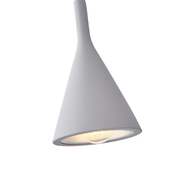 LÁMPARA DE TECHO COLGANTES HORMIGÓN 1xE27 Ø150X1750mm GRIS ARTE ILLUMINA YESO