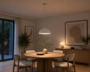 LÁMPARA DE TECHO COLGANTE E27  Ø300X1630mm ARTE ILLUMINA CALCO
