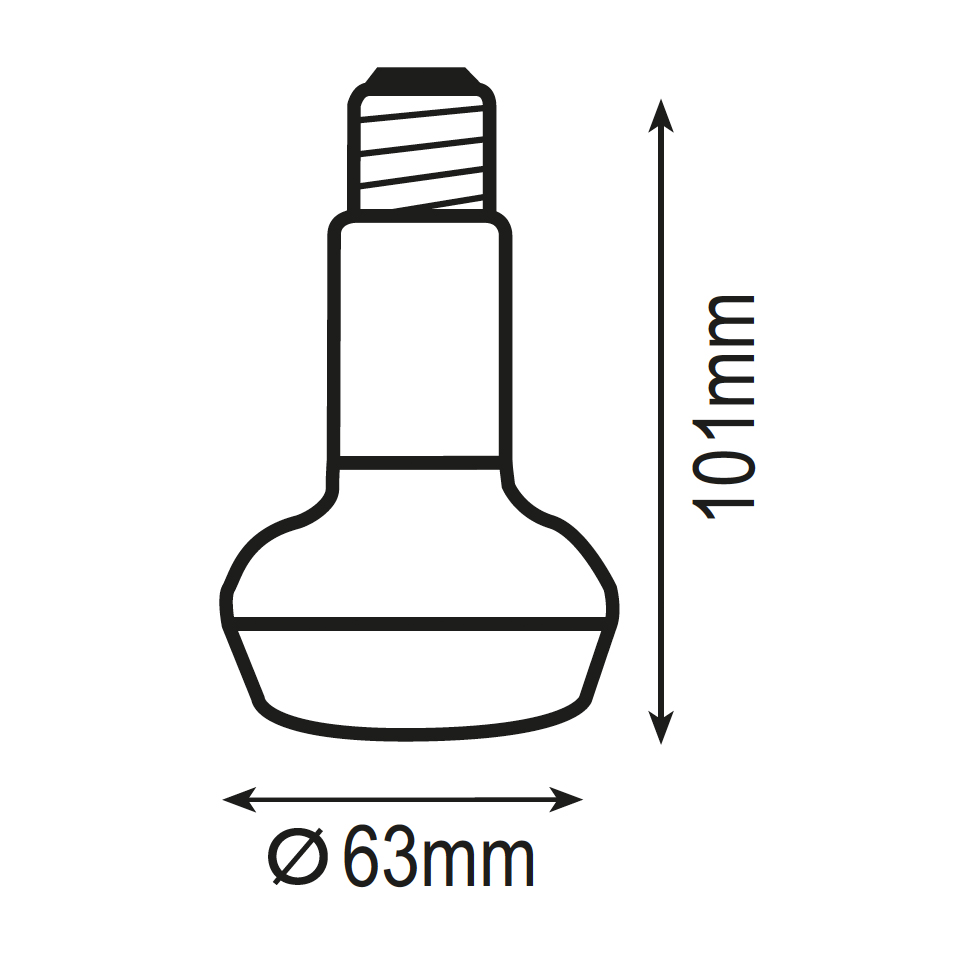 BOMBILLA LED R63 10W Ε27 6500K 220-240V