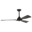 VENTILADOR DE TECHO ESTANCO IP44 3 ASPAS CON MANDO Ø132 DC 33W EUROLAMP