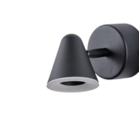 APLIQUE DE PARED 5W 300lm 3000K 80x135mm NEGRO ARTE ILLUMINA CAMPANELLE