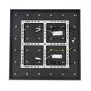 LÁMPARA DE TECHO COLGANTE ALUMINIO LED 72W 4320lm 3000K 800x1500mm NEGRO ARTE ILLUMINA CASCADE