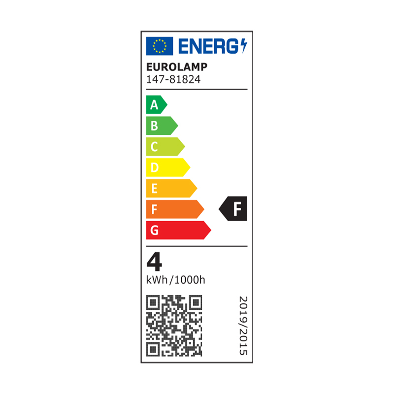 BOMBILLA LED FORMA DIAMANTE G125 3,5W Ε27 2000K 220-240V VIDRIO ORO REGULABLE EUROLAMP