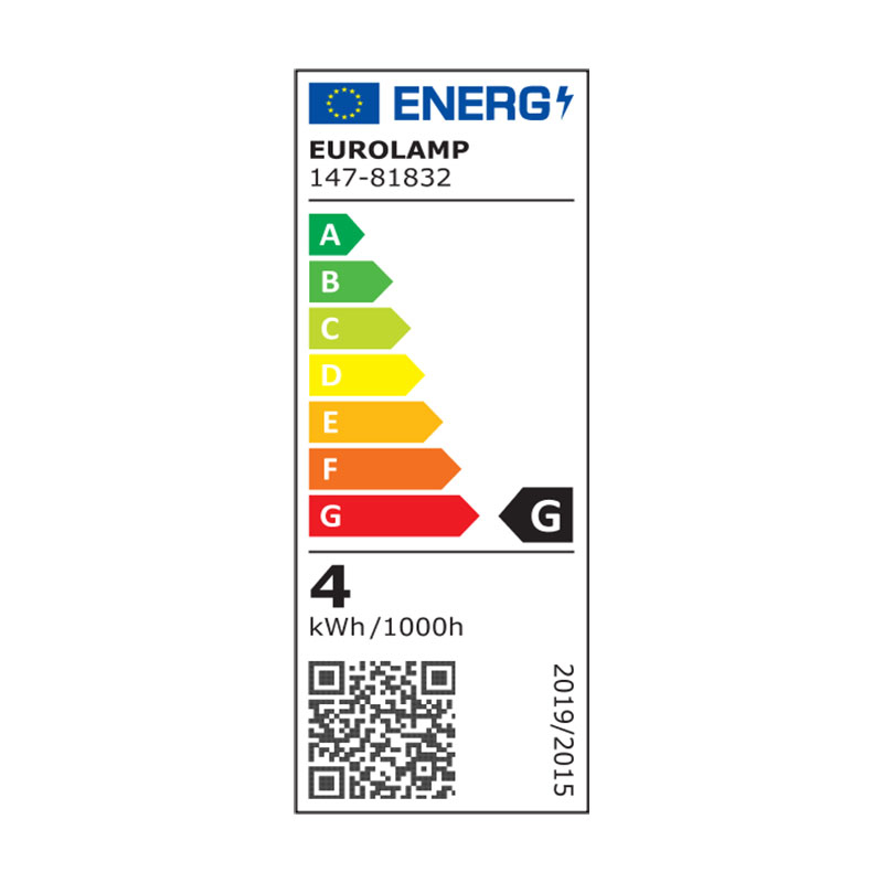 BOMBILLA LED PERA P165 3,5W Ε27 2000K 220-240V ORO CRISTAL REGULABLE EUROLAMP