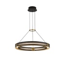 LÁMPARA COLGANTE ALUMINIO LED 33W 1980lm 3000K Ø620mm NEGRO-ORO ARTE ILLUMINA LUIS