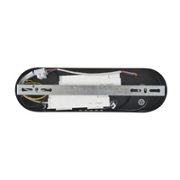 LÁMPARA DE TECHO COLGANTE ALUMINIO LED 58W 3480lm 3000K 1200x1500mm NEGRO-ORO ARTE ILLUMINA VELAS