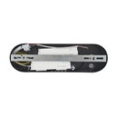LÁMPARA DE TECHO COLGANTE ALUMINIO LED 58W 3480lm 3000K 1200x1500mm NEGRO-ORO ARTE ILLUMINA VELAS