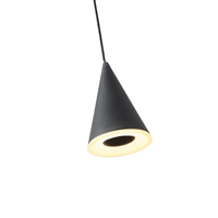 LÁMPARA COLGANTE LED 50W 3000lm 3000K Ø800x1200mm NEGRO ARTE ILLUMINA CAMPANELLE