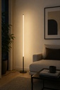 LÁMPARA DE PIE METAL LIGERA ED 23W 1380lm 3000K 180x1600mm NEGRO ARTE ILLUMINA LINEA