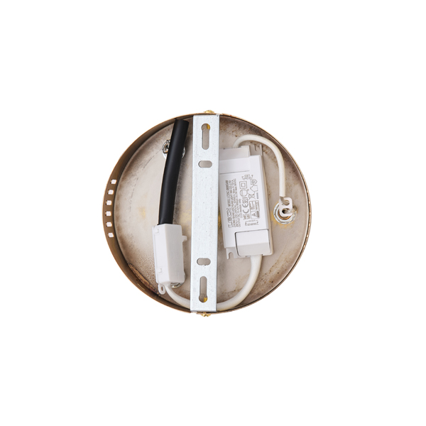 LÁMPARA DE TECHO COLGANTE ALUMINIO LED 24W 1900lm 3000K 500x1200mm ORO ARTE ILLUMINA SATURN