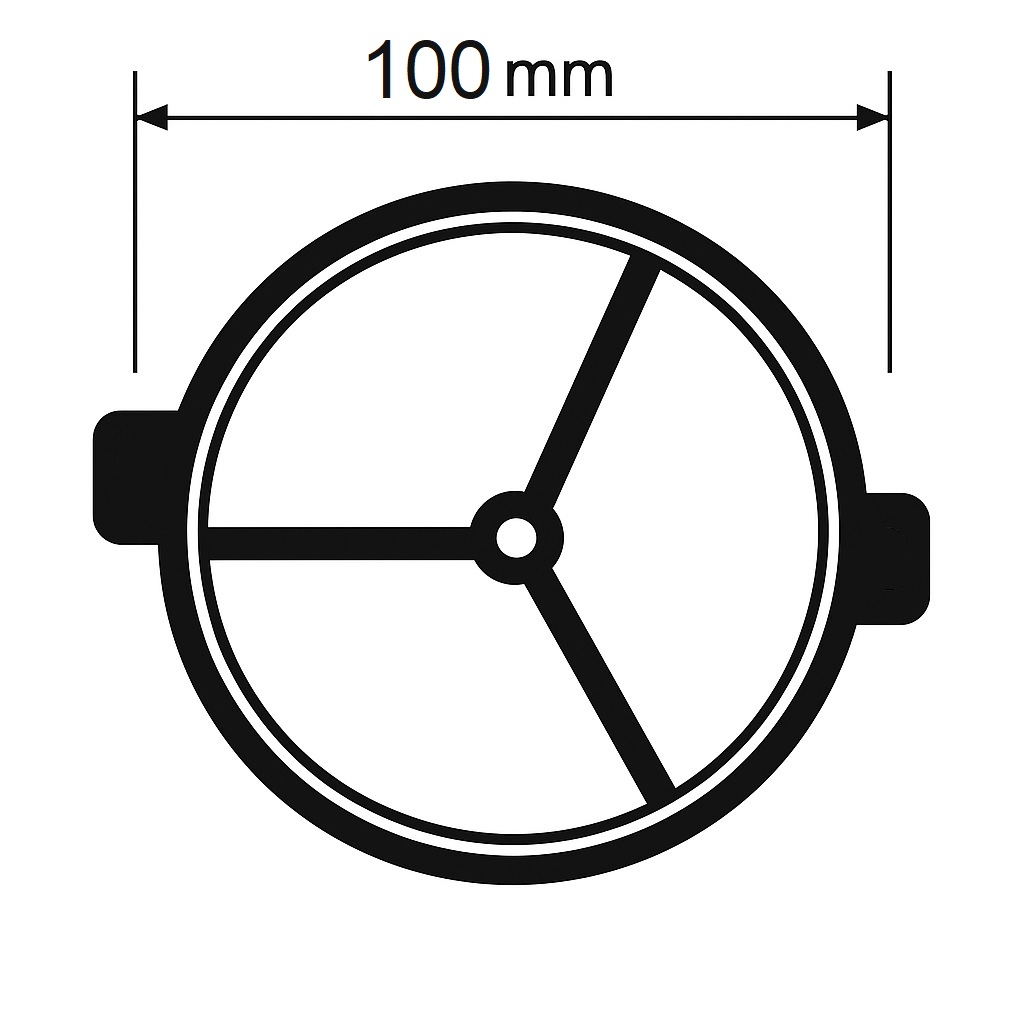 SOPORTE PARA PREINSTALACIÓN ARITO DE EMPOTRAR DE CORTE 100mm 400 UND  x  CAJA