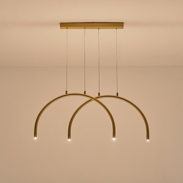 LÁMPARA DE TECHO COLGANTE ALUMINIO-METAL 10W 896lm 3000K 840x20x330mm  ARTE ILLUMINA APSIS 