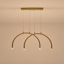 LÁMPARA DE TECHO COLGANTE ALUMINIO-METAL 10W 896lm 3000K 840x20x330mm  ARTE ILLUMINA APSIS 