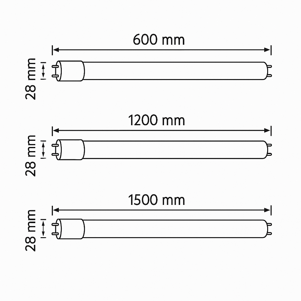 TUBO LED T8 "2 EN 1" 300° 175-250V AC "VALUE" 