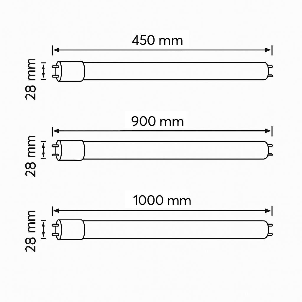 TUBO LED T8 "2 EN 1" 300° 175-250V AC "VALUE" 