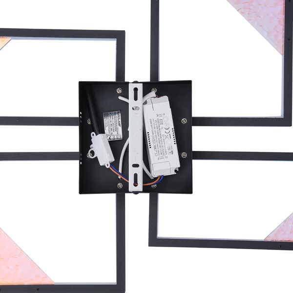 LÁMPARA DE TECHO ALUMINIO LED 36W 1200lm 3000K 450x580x55mm ARTE ILLUMINA SQUARE