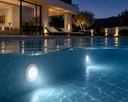FOCO PISCINA DE SUPEFICIE LED 18W 12V Ø230x58mm IP68 IK05 EUROLAMP