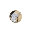LÁMPARA DE TECHO COLGANTE CRISTAL GOFRADO 1xE27 MAX 15W 130x200x1200mm  ARTE ILLUMINA TOPACIO 