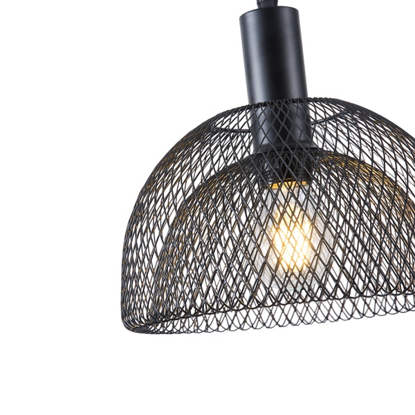 LÁMPARA DE TECHO COLGANTE 1xE27 MÁX. 15W 255x1280mm CAMPANA ARTE ILLUMINA NEGRA