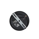 LÁMPARA DE TECHO COLGANTE DE METAL 1xE27 MÁX. 15W Ø450mm MÁX. 15W NEGRO-ORO ARTE ILLUMINA GALILEA