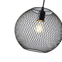 LÁMPARA DE TECHO COLGANTE DE METAL 1xE27 MÁX. 15W 350x350Χ1360mm NEGRO ARTE ILLUMINA MESH