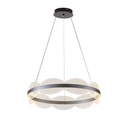LÁMPARA COLGANTE ACRÍLICAS REDONDA LED 60W 5400lm 3000K Ø600mm PLATA ARTE ILLUMINA TORINO
