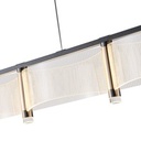 LÁMPARA COLGANTE ACRÍLICO LED 4 LUCES 4X15W 3000K 5400lm 1200 X270 X175mm ORO FRANCÉS ARTE ILLUMINA RAVENA