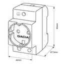 ENCHUFE PARA CARRIL DIN SK 16A GACIA