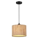 LÁMPARA DE TECHO COLGANTE PAMPAS 1xE27 MÁX. 15W 250x1260mm NEGRO ARTE ILLUMINA AENON