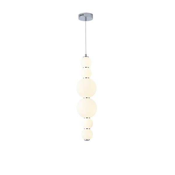 LÁMPARA DE TECHO COLGANTE ALUMINIO 24W 2800lm 3000K 2800lm 3000K Ø175x2262mm BLANCO ARTE ILLUMINA BLOSSOM