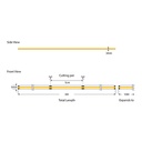 TIRA DE LED MINI COB 5M 10W 24V 3000K 320L/M IP44 PRO (PRECIO POR METRO)