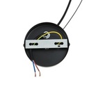 LÁMPARA DE TECHO COLGANTE METAL 1xE27 MAX 15W Ø450x1520mm NEGRO ARTE ILLUMINA AIRY