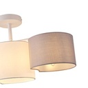 LÁMPARA COLGANTE DE TELA 3xE14 MÁX 8W Ø560mm BLANCO ARTE ILLUMINA CLOUD