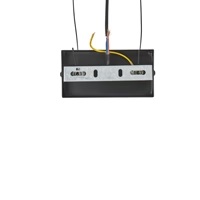 LÁMPARA DE TECHO COLGANTE MADERA-METAL 2xE27 MAX 15W 300x125x1230mm NEGRO-MARRÓN ARTE ILLUMINA MULTIPLA