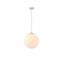 LÁMPARA DE TECHO COLGANTE DE METAL 1xE27 MAX 15W 300x1370mm BLANCO ARTE ILLUMINA SELINI
