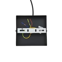 LÁMPARA COLGANTE DE METAL 1xE27 MÁX. 15W 175x175x1240mm NEGRO ARTE ILLUMINA BRAWCK
