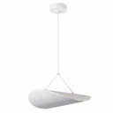 LÁMPARA DE TECHO COLGANTE  LED 9W 405Lm 3000K Ø400mm BLANCO ARTE ILLUMINA NEFI