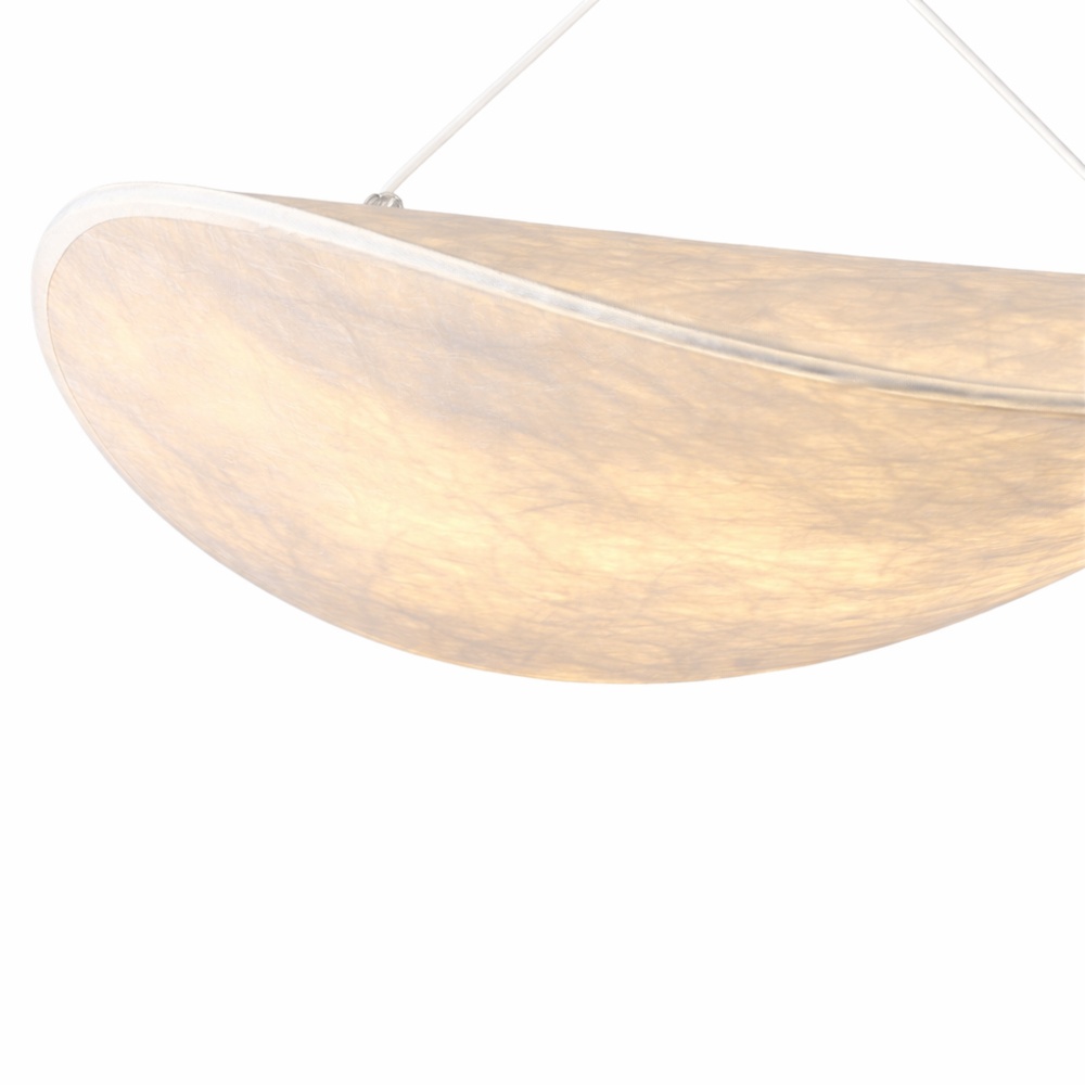 LÁMPARA DE TECHO COLGANTE  LED 9W 405Lm 3000K Ø400mm BLANCO ARTE ILLUMINA NEFI