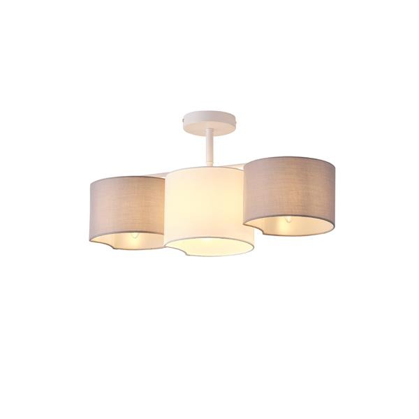 LÁMPARA DE TECHO COLGANTE DE TELA 3xE14 MAX 8W Ø580x300mm BLANCO ARTE ILLUMINA CLOUD