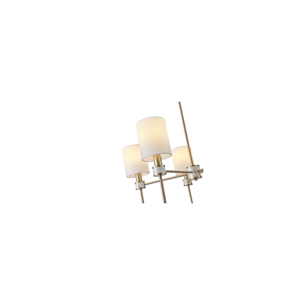 LÁMPARA DE TECHO COLGANTE DE METAL 5xE14 MÁX 8W Ø680mm PATRÓN DE MÁRMOL ARTE ILLUMINA ATEMPORAL