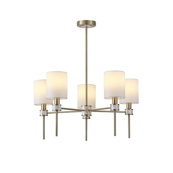 LÁMPARA DE TECHO COLGANTE DE METAL 5xE14 MÁX 8W Ø680mm PATRÓN DE MÁRMOL ARTE ILLUMINA ATEMPORAL