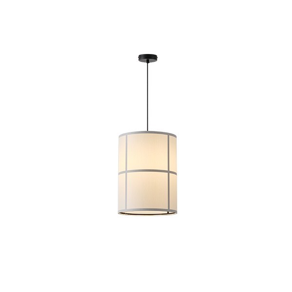 LÁMPARA DE TECHO COLGANTE DE TELA 1xE27 MÁX 40W Ø300Χ1230mm BLACK ARTE ILLUMINA TOSCANY